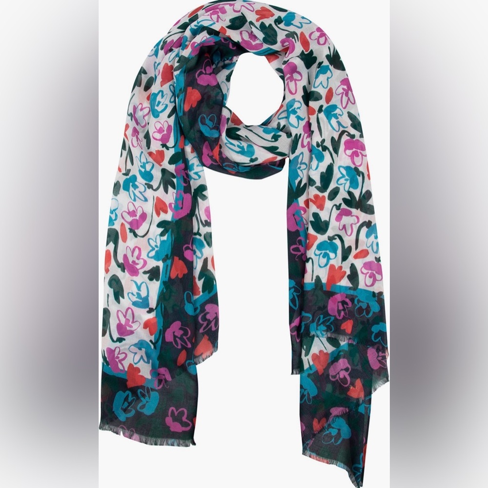 Kate Spade - Fancy Floral Oblong Scarf